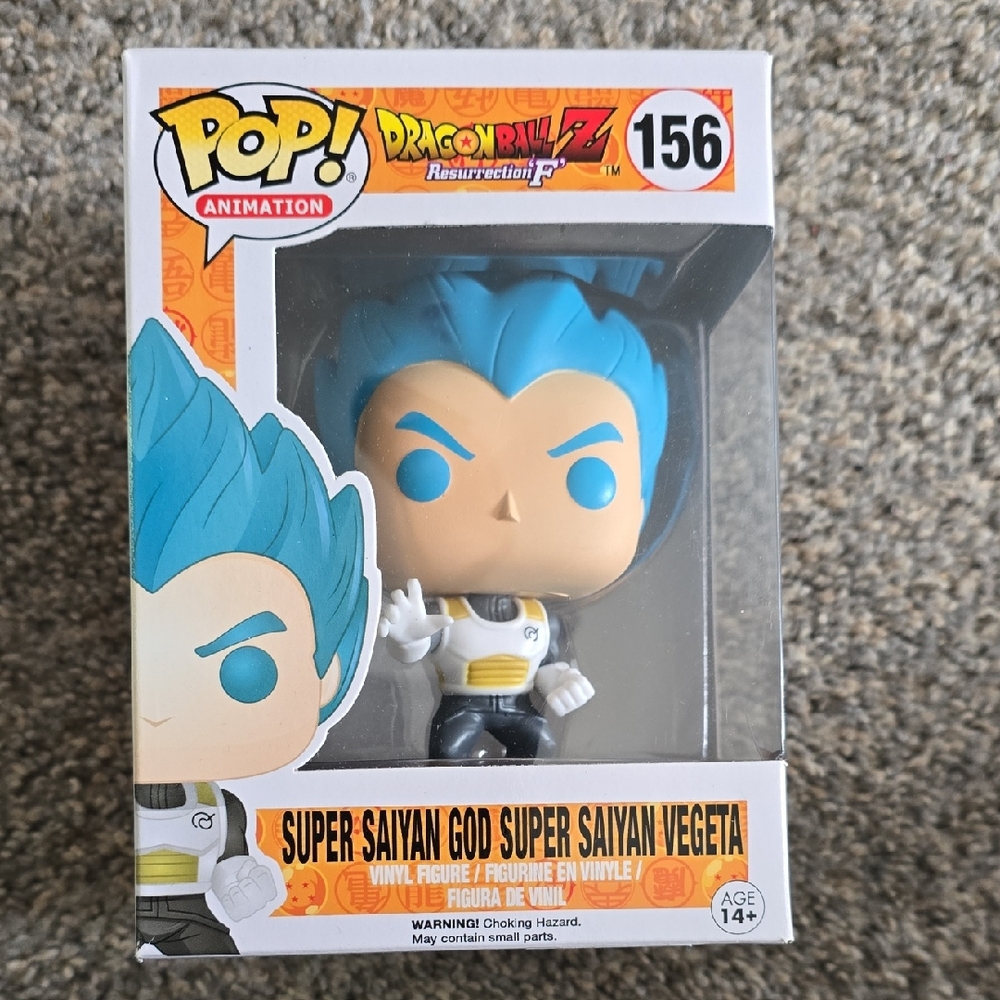 Funko Pop! Animation #156 Super Saiyan God Super Saiyan Vegeta vinyl figure